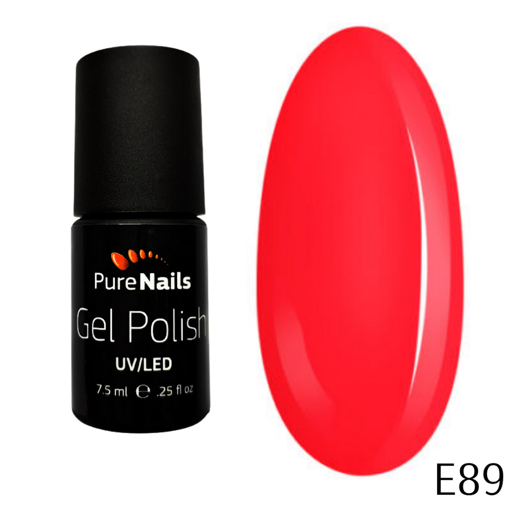 BIS Pure Nails UV/LED gēla laka 7.5 ml, SHINY STRAWBERRY E89