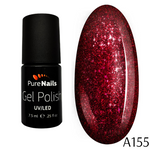 BIS Pure Nails UV/LED gēla laka 7.5 ml, FIRE RED A155