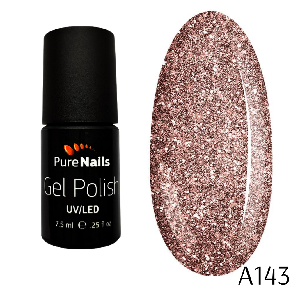 BIS Pure Nails gel polish 7.5 ml, PARTY GLITTER A143