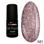 BIS Pure Nails gel polish 7.5 ml, VINTAGE GLITTER A81