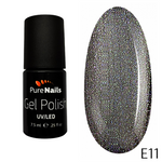 BIS Pure Nails UV/LED gēla laka 7.5 ml, SHINY DUST E11