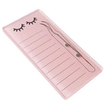 Organizer pad for eyelash extensions, with magnetic holder for tweezers