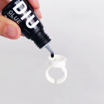 BL Lashes small ring for lash glue, WHITE