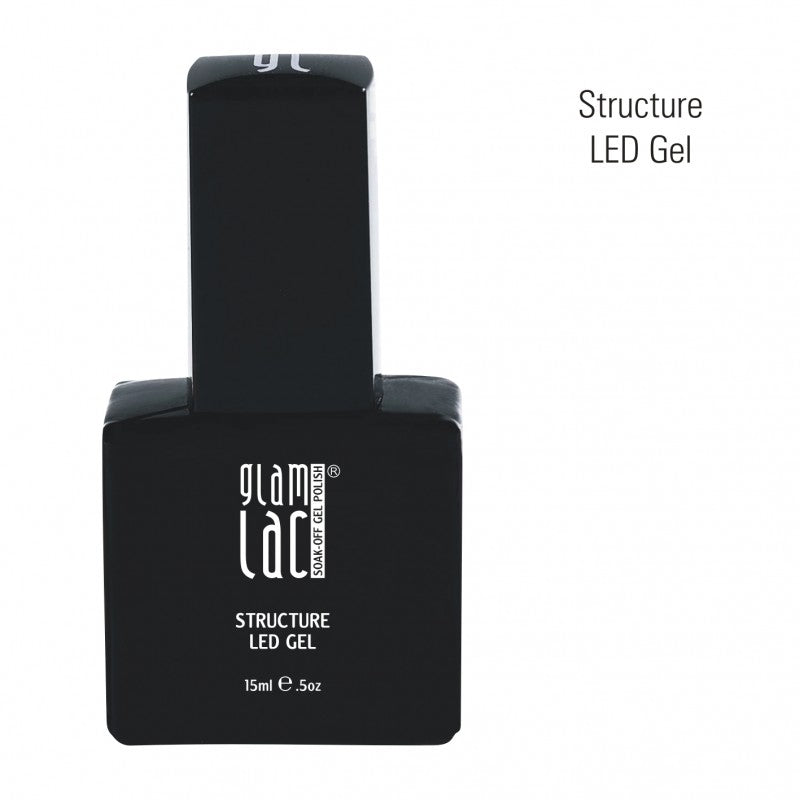GlamLac Structure LED Nail builder Gel 15ml, CLEAR