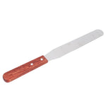 Metal spatula with wooden handle for body waxing, THIN