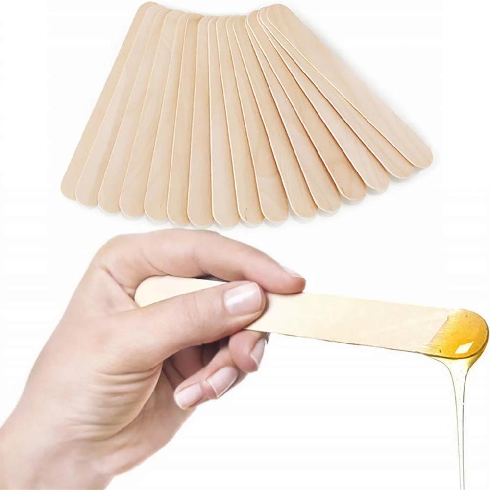 Woden spatulas for body waxing 100 pieces, WIDE