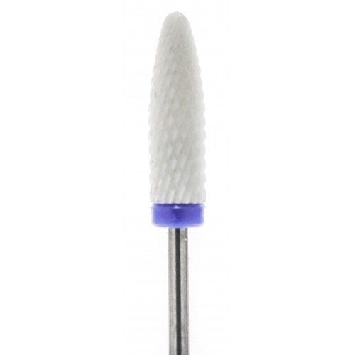 CERAMIC nail file bite for manicure and pedicure, blue CORN long, K6