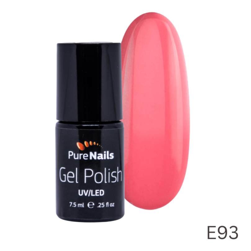 BIS Pure Nails UV/LED gēla laka 7.5 ml, CORAL REEF E93