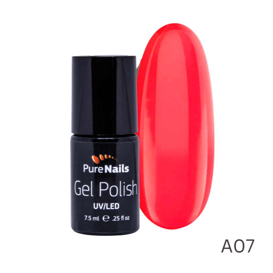 BIS Pure Nails UV/LED gēla laka 7.5 ml, TROPICAL ORANGE A07