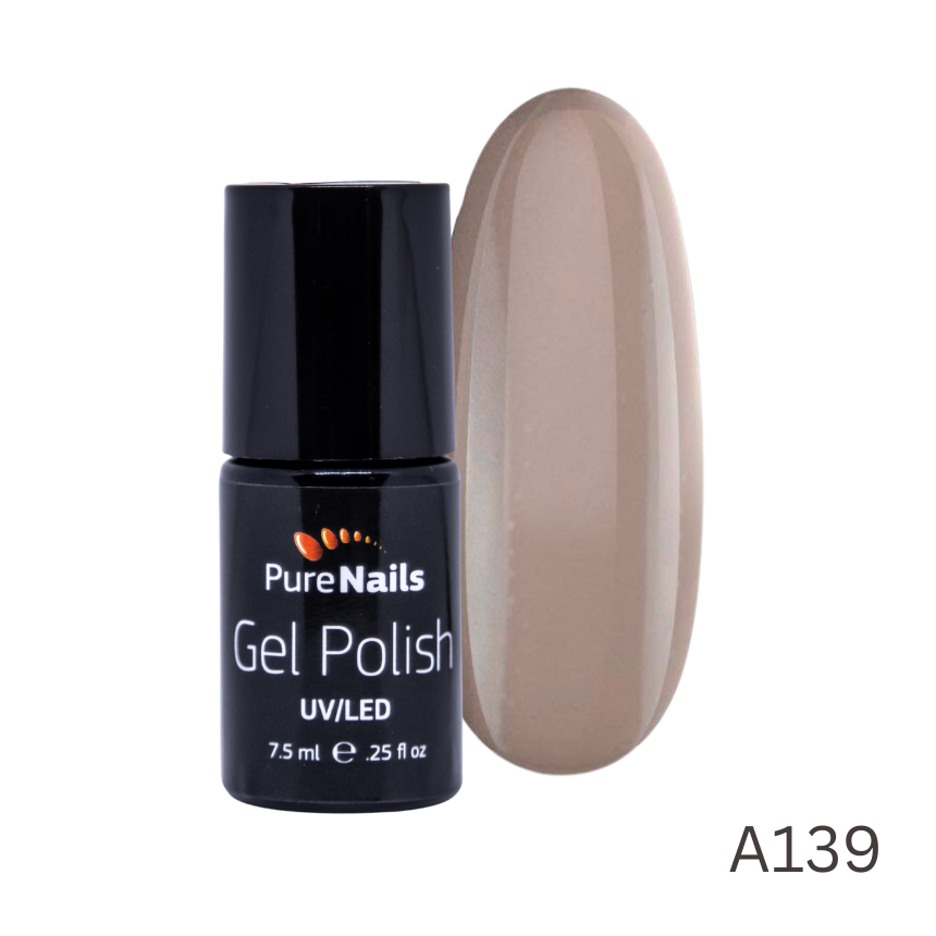 BIS Pure Nails UV/LED gēla laka 7.5 ml, WARM GREY A139