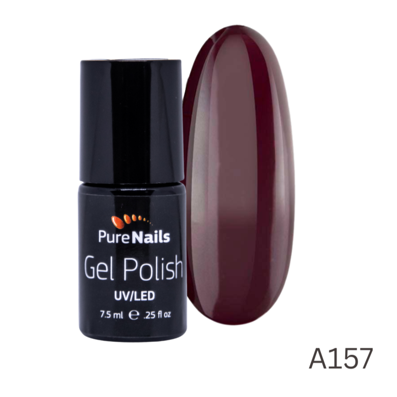 BIS Pure Nails UV/LED gēla laka 7.5 ml, AUBERGINE A157