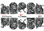 BIS Pure Nails  slider nail design sticker decal BLACK LACE, B05