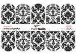 BIS Pure Nails  slider nail design sticker decal BLACK LACE, B15