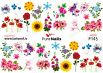 BIS Pure Nails slider nail design sticker decal, COLORS N07, F30, F45 and F145