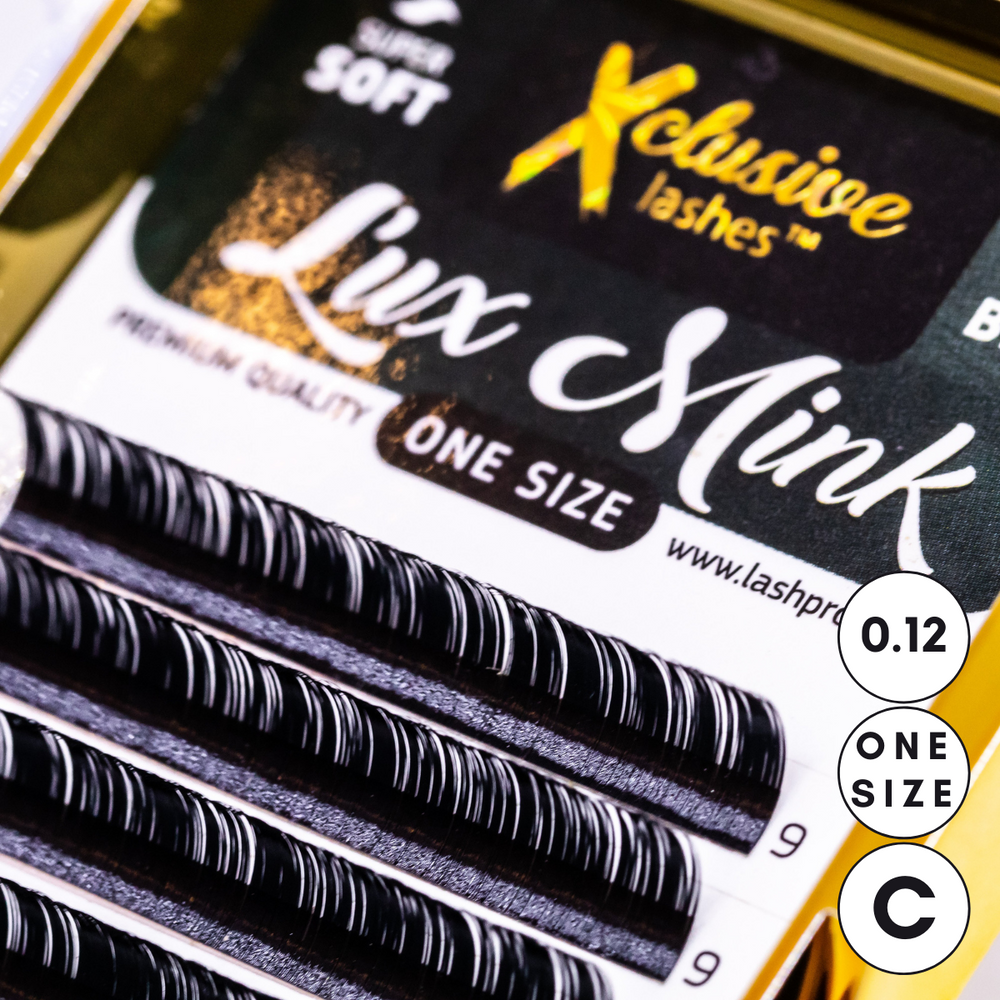 Xclusive Lashes Lux Mink ONE SIZE, C - 0.12