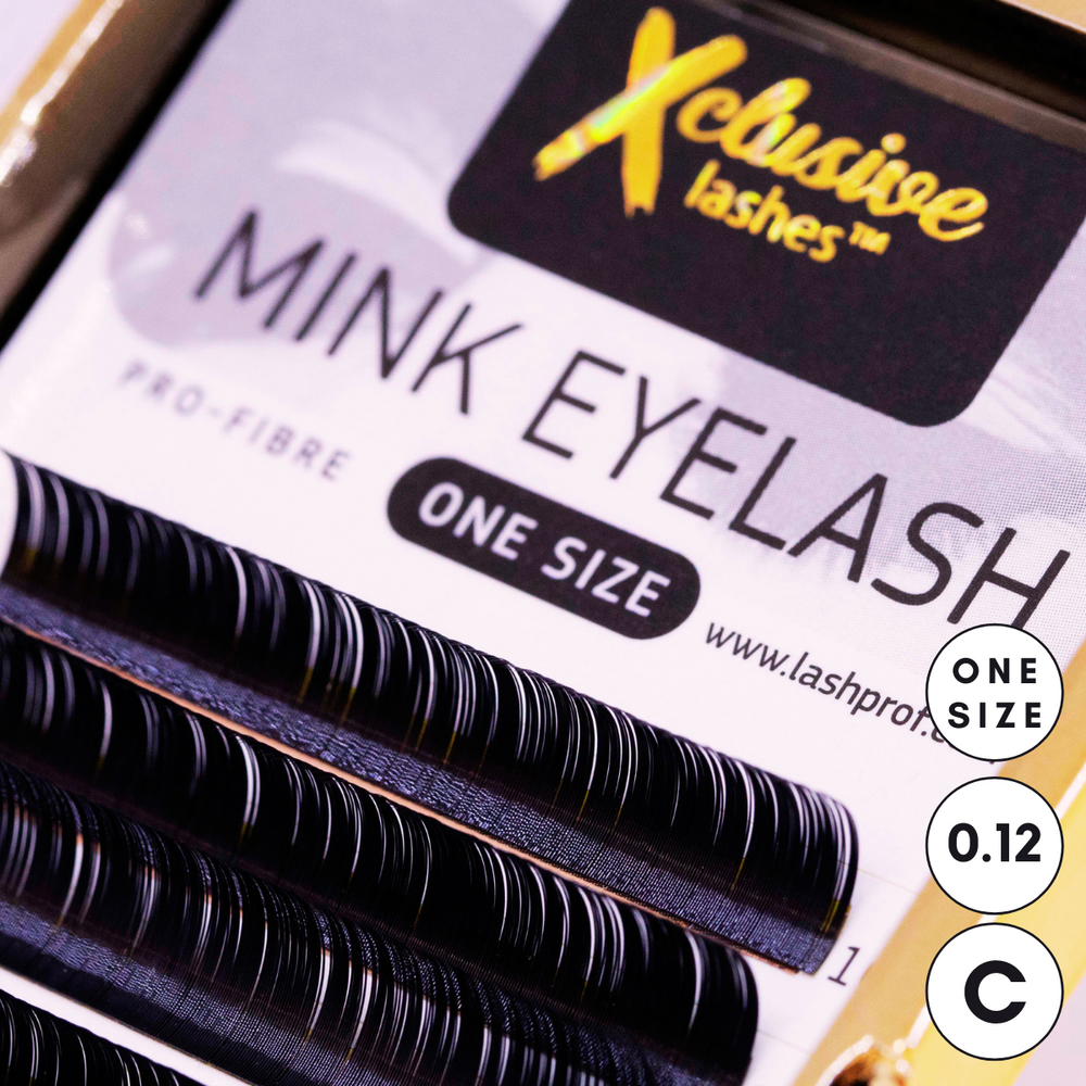Xclusive Lashes Mink eyelash extensions ONE size, C - 0.12