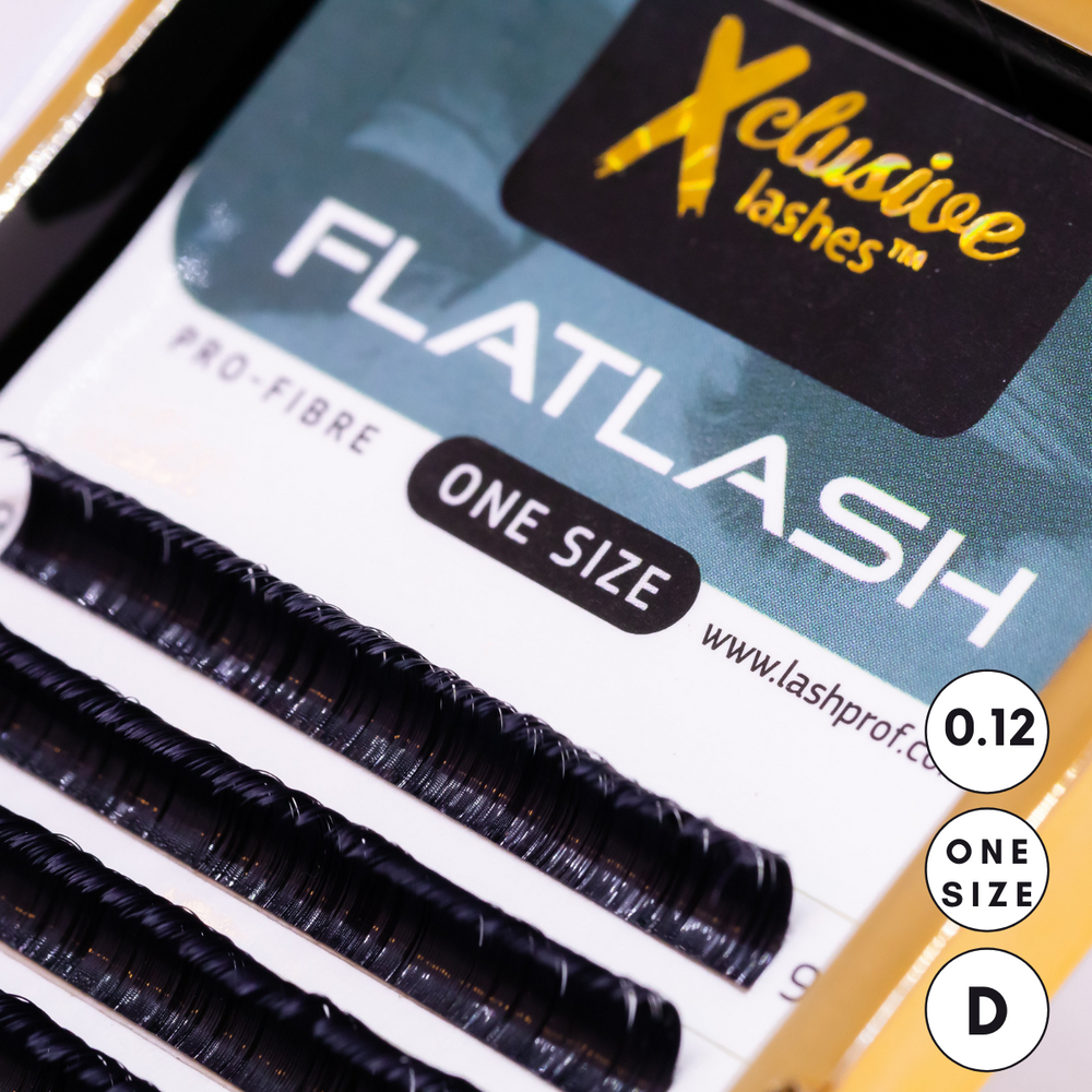 Xclusive Lashes FLAT Ellipse eyelash extensions D - 0.12