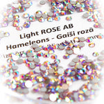 Flatback crystals for lash & nail, LIGHT ROSE AB
