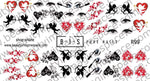 BIS Pure Nails slider nail design sticker decal BE MY VALENTINE, R99