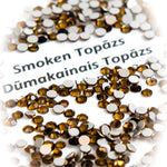 Flatback crystals for lash & nail, SMOKEN TOPAZ