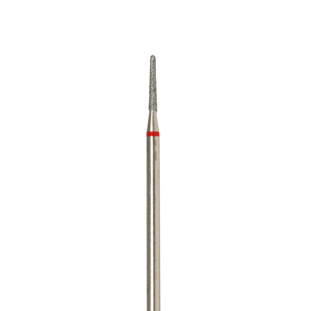 DIAMOND nail bit CONE round tip (194 red), 10pcs