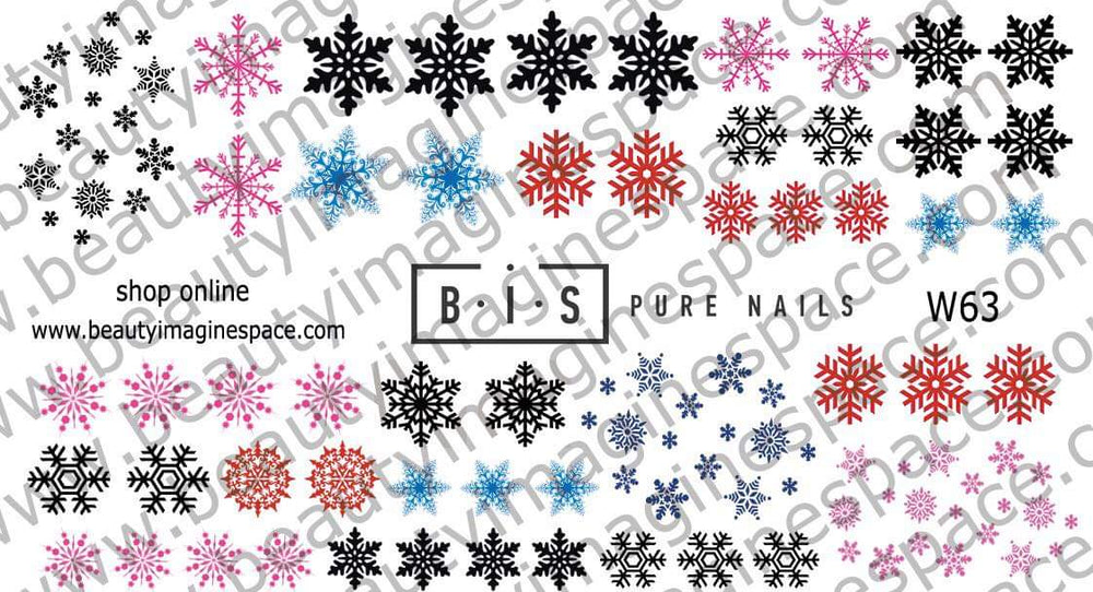 BIS Pure Nails slider nail design sticker decal CHRISTMAS W63