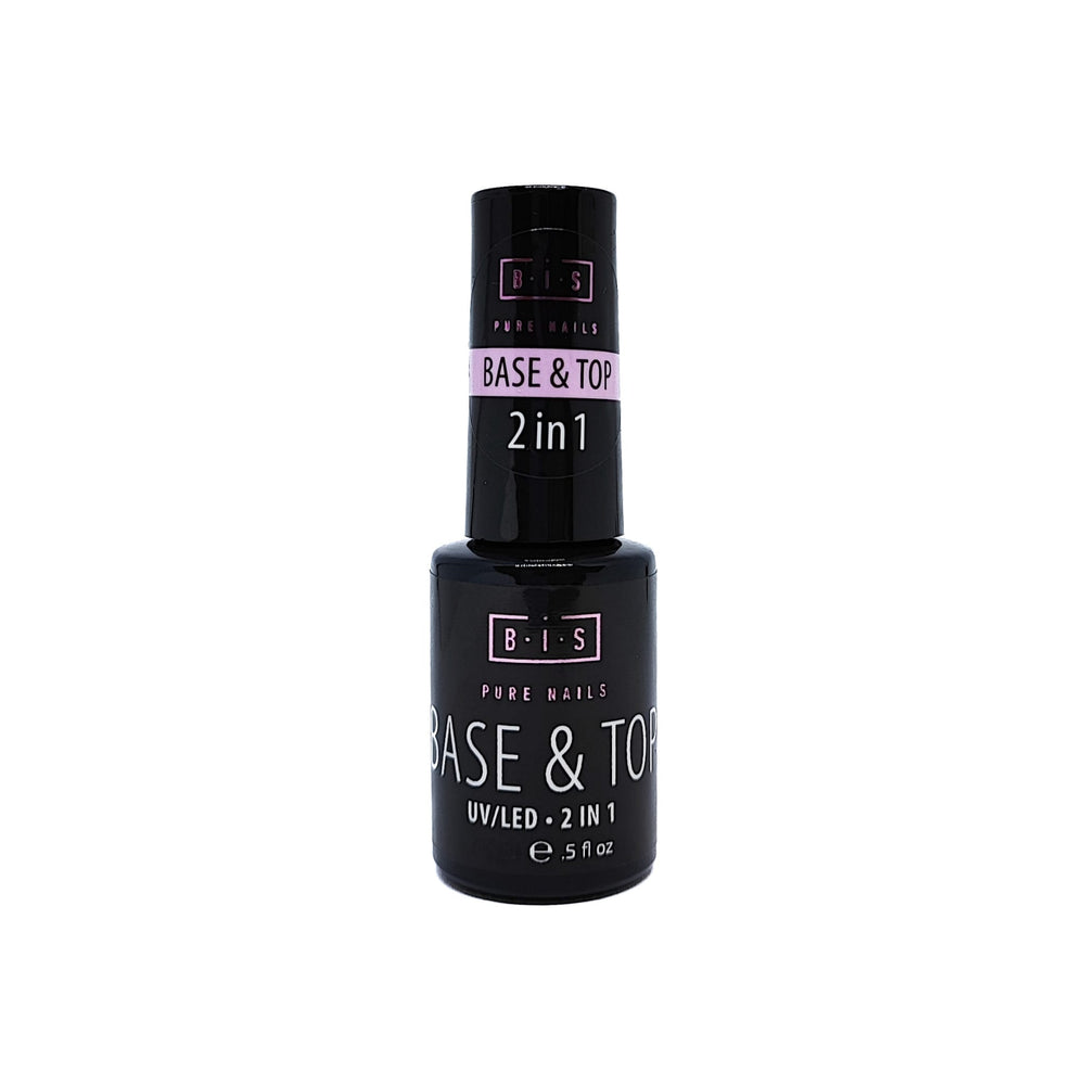 BIS Pure Nails Design UV/LED gel polish TOP & BASE 2in1, 15ml / 10ml / 7.5ml