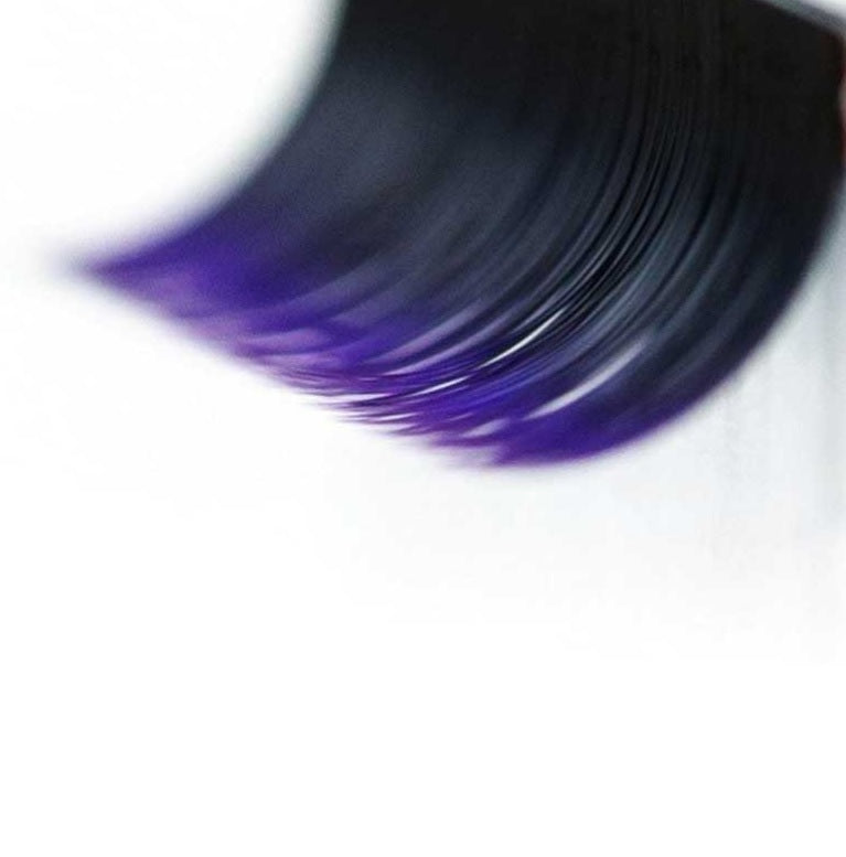 BL Lash OMBRE lashes for eyelash extensions black + violet, 1 line
