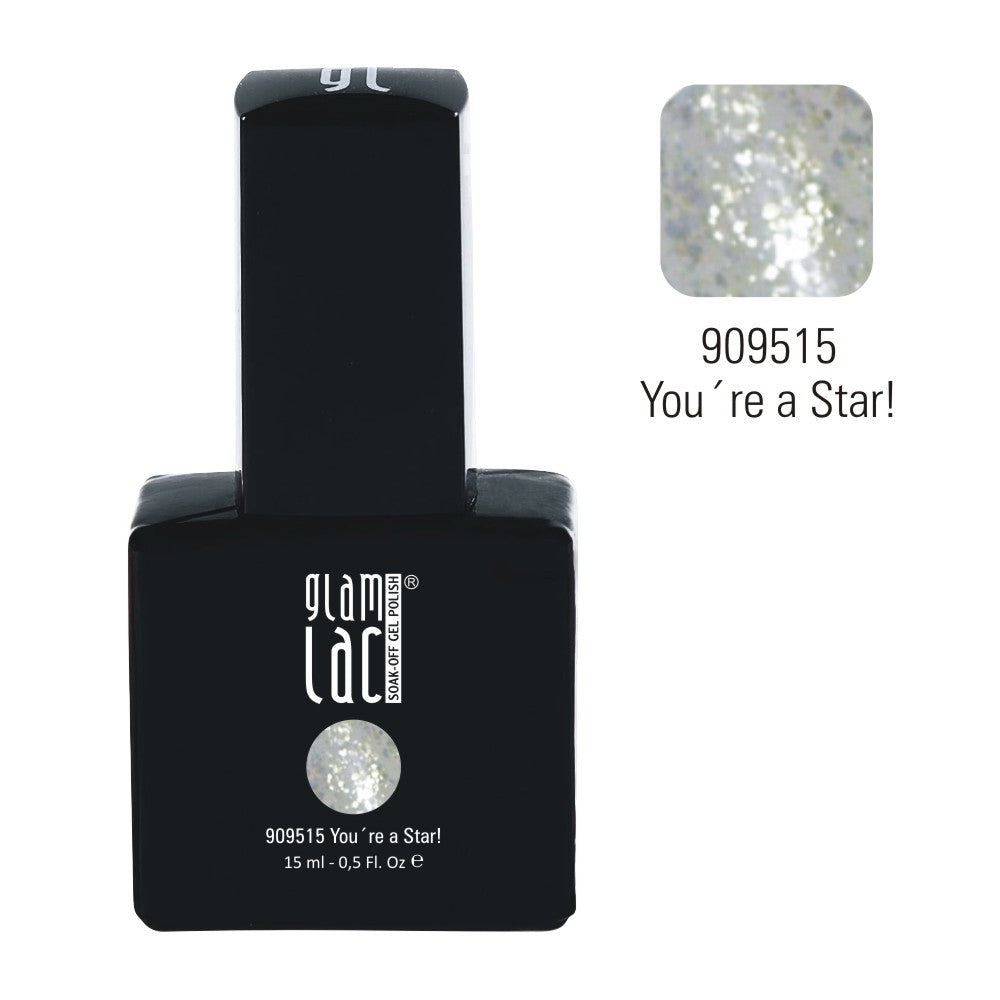 GlamLac UV/LED gel nail polish 15 ml, YOU'RE A STAR!