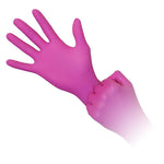 Unigloves nitrile gloves 100 pieces XS, S or M, MAGENTA Pearl