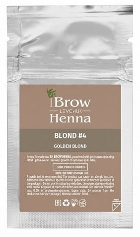 Brow Xenna® Lash&Brow Henna, sachet BLOND No4