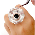 Crystal ring for eyelash adhesive. CLEAR