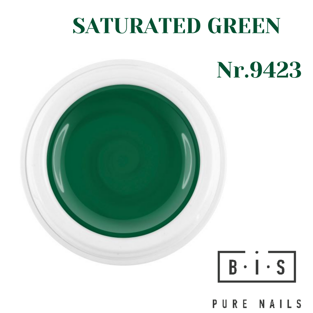 UV/LED Color gel for nail modeling & extensions 5 ml, SATURATED GREEN 9423, final sale!