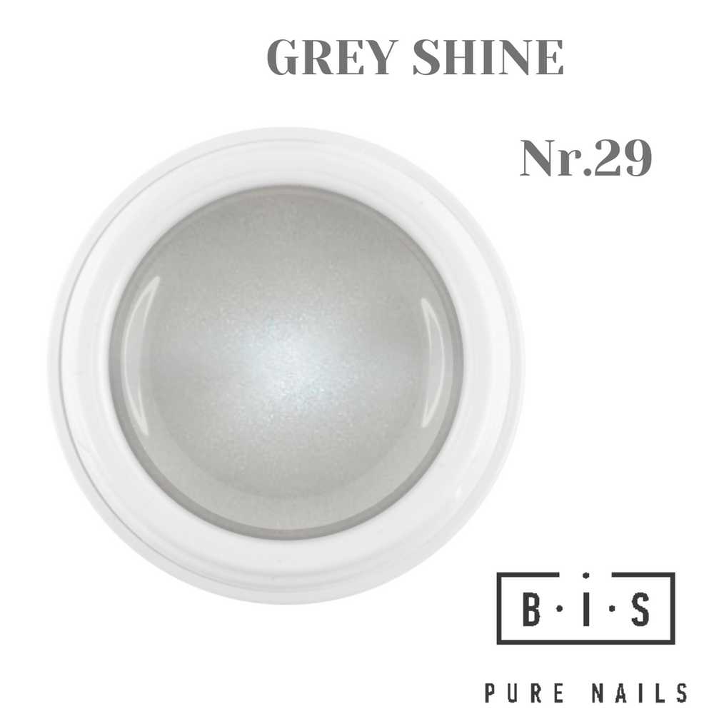 UV/LED krāsu gēls nagu pieaudzēšanai un modelēšanai GREY SHINE 29, finālā izpārdošana!