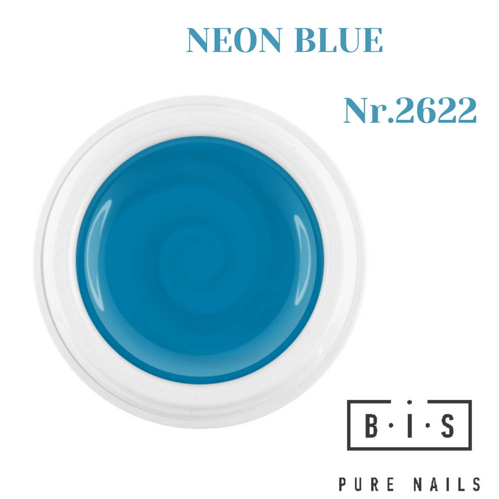 UV/LED Color gel for nail modeling & extensions NEON BLUE 2622, final sale!