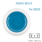 UV/LED krāsu gēls nagu pieaudzēšanai un modelēšanai NEON BLUE 2622, finālā izpārdošana!