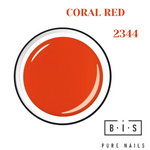 UV/LED krāsu gēls nagu pieaudzēšanai un modelēšanai CORAL RED 2344, finālā izpārdošana!