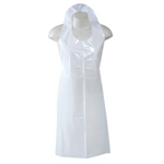 Disposable PE aprons 80 x 125 cm WHITE, 30 pieces