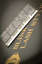 BL Lashes eyelash extensions with glitter sparkles SILVER, 1 line