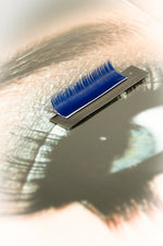 BL Color Lashes for eyelash extensions bright BLUE, 2 lines