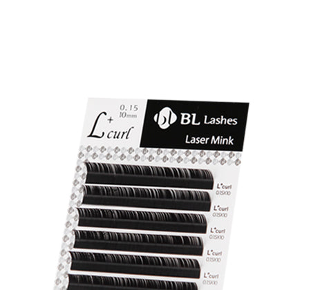BL Laser lashes for eyelash extensions MIX 0.06, L+ shape