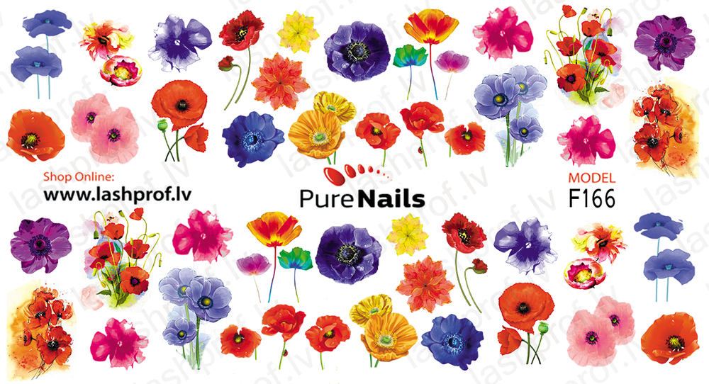 BIS Pure Nails nagu dizaina slaideri uzlīmes MAGONES, F166, F43 F145 vai F118