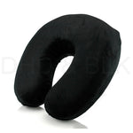 Memory Foam Pillow for beauty procedures black, U shape