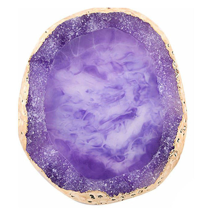 Agata akmens paliktnis violets APAĻŠ, 70 mm