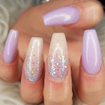 NEW! Pink Princess nails design sequins