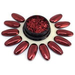 Multifuncional nail design PRISMA foil + mirror, RED