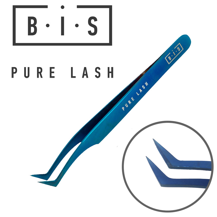 BIS Pure Lash Tweezers for eyelash extensions BLUE, different types