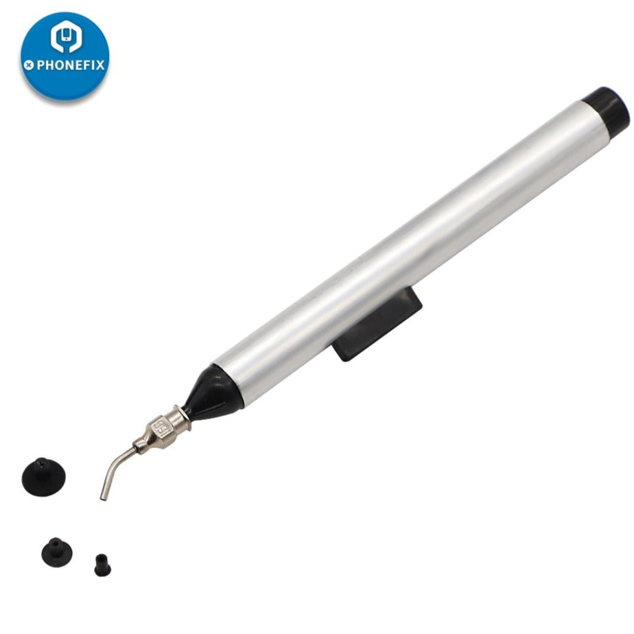Vacuum picking up pen for small objects, SILVER